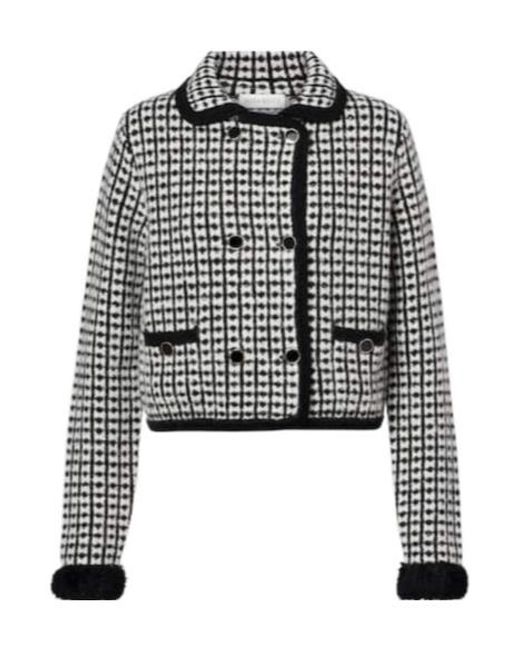 Nina Ricci Black Wool-Blend Cardigan