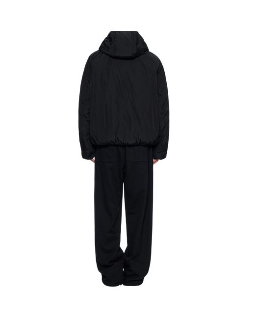 Wooyoungmi Black Padded Hood Jacket for men
