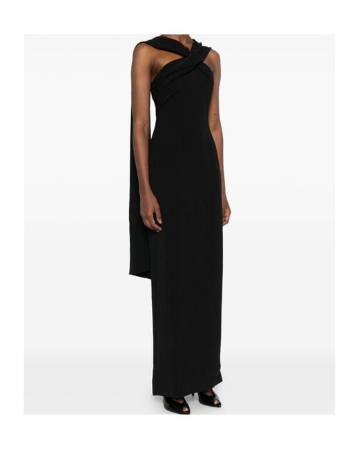 Solace London Black London Rona Halterneck Maxi Dress