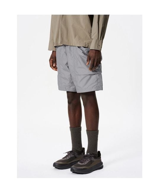 Goldwin Gray Rip-Stop Shorts for men