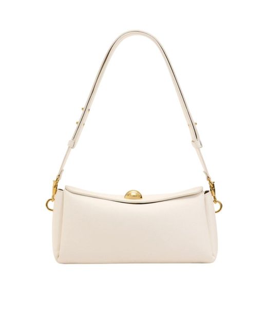 AMI Natural Logo Engraved Shoulder Bag for men