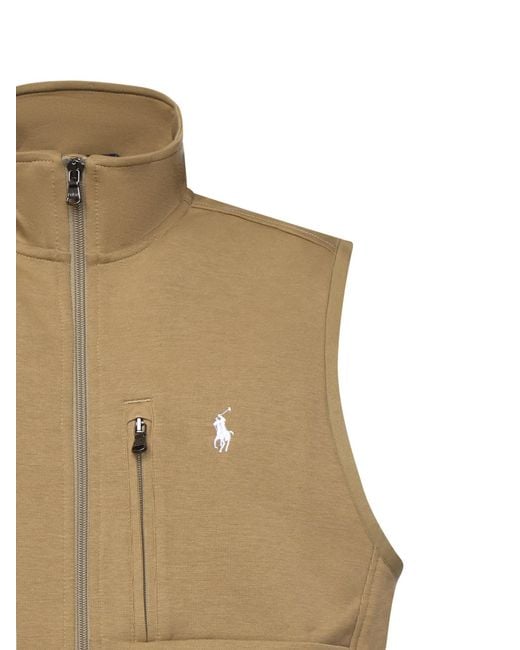 Polo Ralph Lauren Natural Double-Knit Mockneck Vest for men