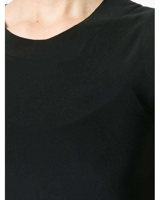 Norma Kamali Black Crewneck Sleeveless Tank Top