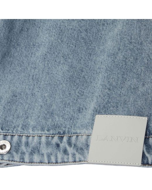 Lanvin Blue Long Sleeved Denim Jacket