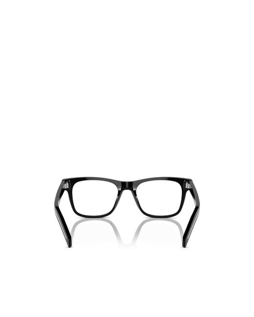 Prada White Eyewear Square Frame Glasses for men