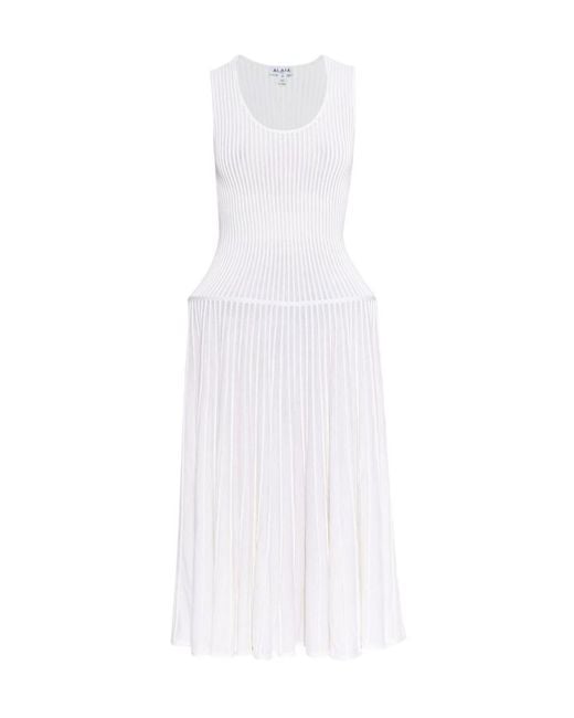 Alaïa White Alaïa Crinoline Dress