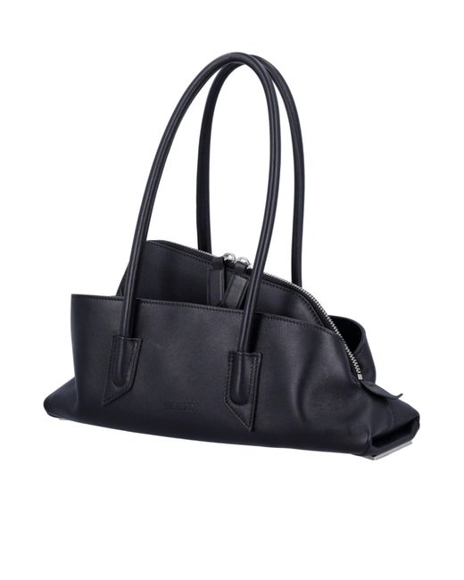 The Attico Black The La Passeggiata Asymmetric Tote Bag