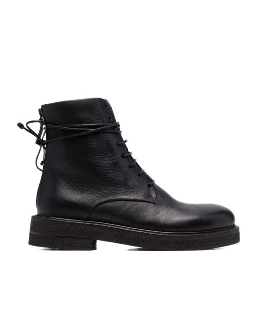 Marsèll Black Lace-Up Boots
