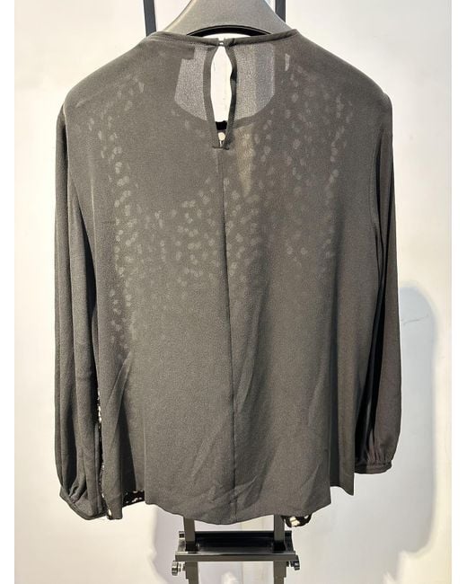 Max Mara Black Long-Sleeved Blouse