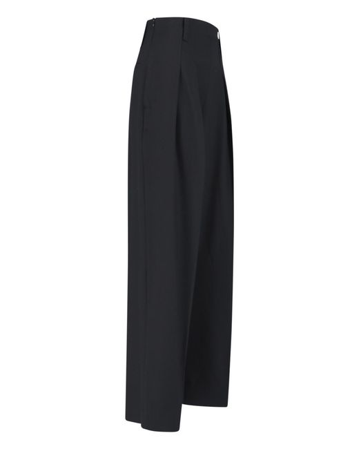 Victoria Beckham Black Wide-Leg Trousers