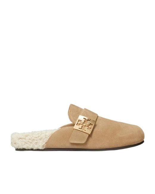 Tory Burch Natural Mellow Mules