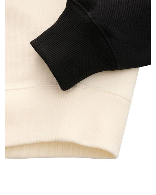 AMI Black Ami Raglan Logo-Appliqué Sweatshirt for men