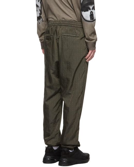 Givenchy Gray 4G Jacquard Track Pants for men
