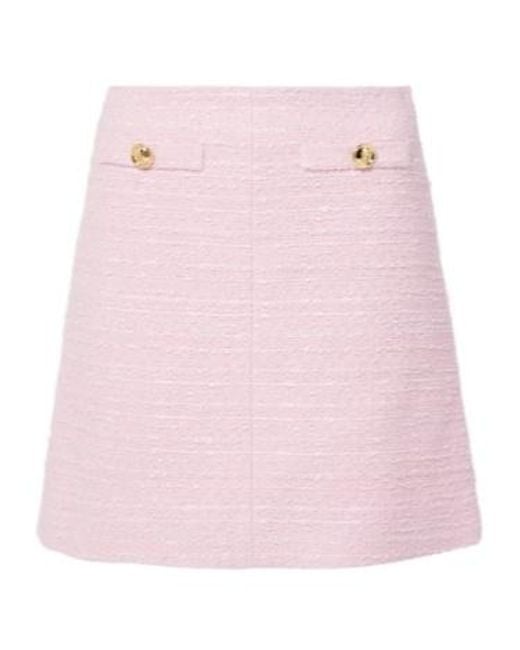 Giambattista Valli Pink Tweed Miniskirt