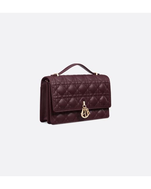 Dior Purple Flap Shoulder Bag
