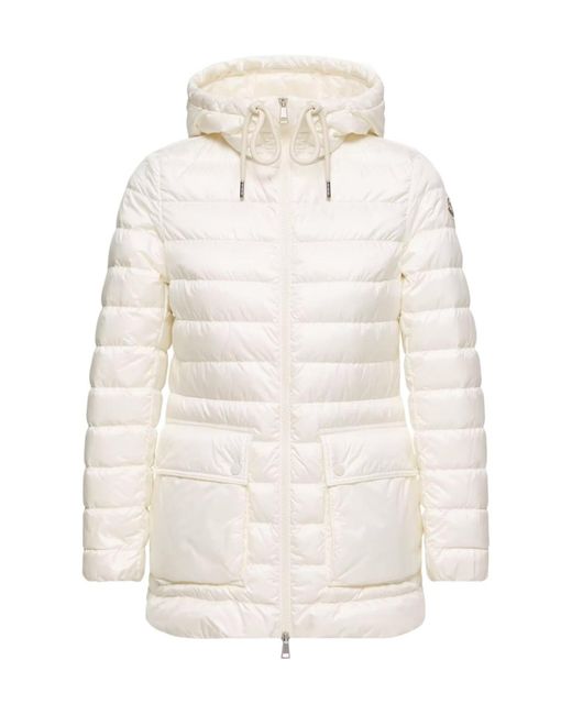 Moncler White Jasmin Short Down Jacket
