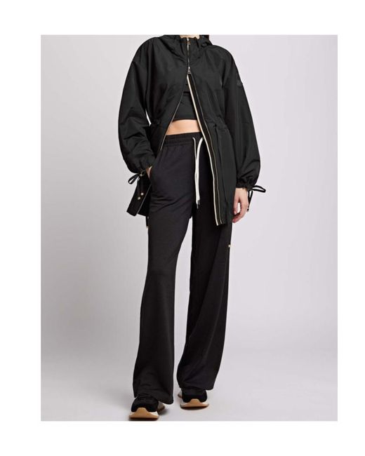 Moncler Black Shaverne Hooded Shell Parka