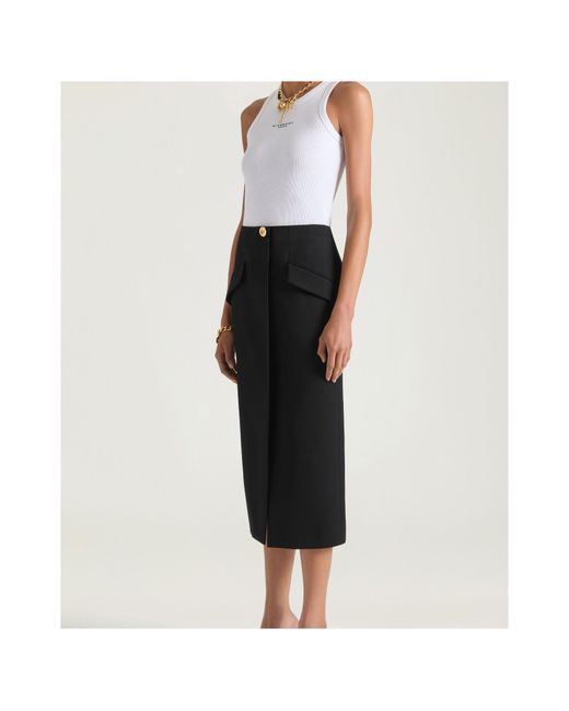 Givenchy Black Midi Skirt
