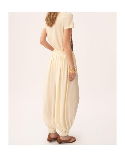 Chloé White Drawstring Trousers