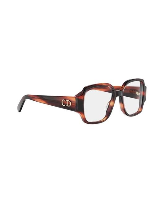 Dior Metallic Eyewear Square Frame Glasses