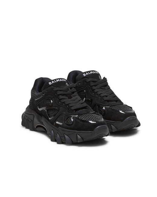 Balmain Black B East Sneakers for men