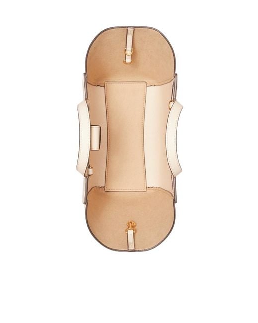 Tory Burch Natural Double T Tote Bag