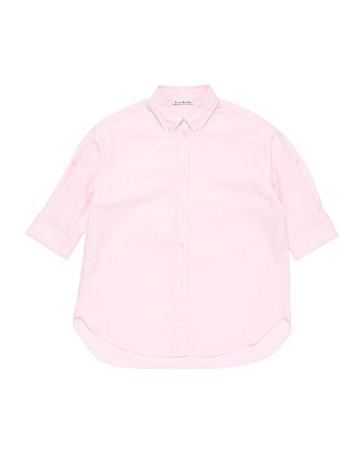 Acne Pink Button-Up Shirt