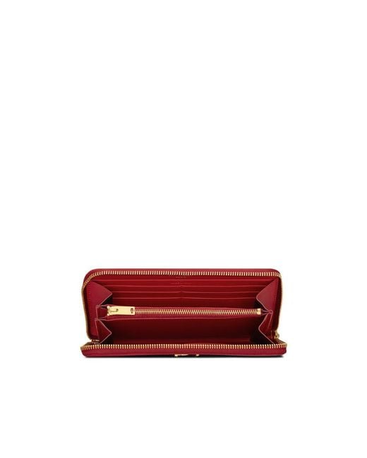 Saint Laurent Red Logo Long Wallet
