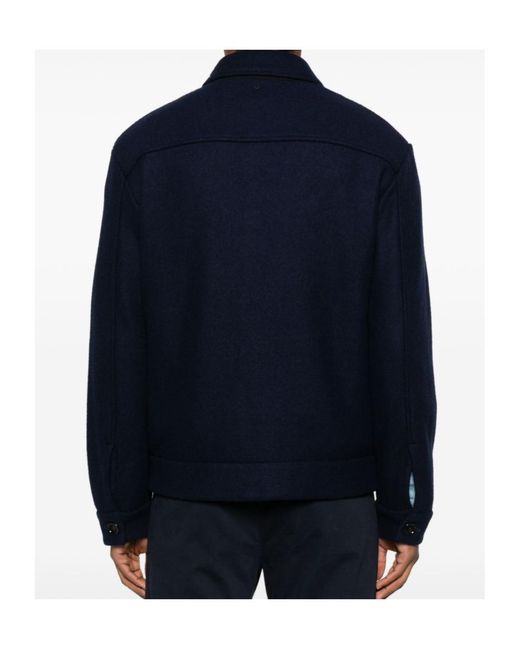 Dondup Blue Button-Up Overshirt for men