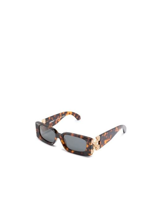 Off-White c/o Virgil Abloh White Roma Rectangular Frame Sunglasses for men