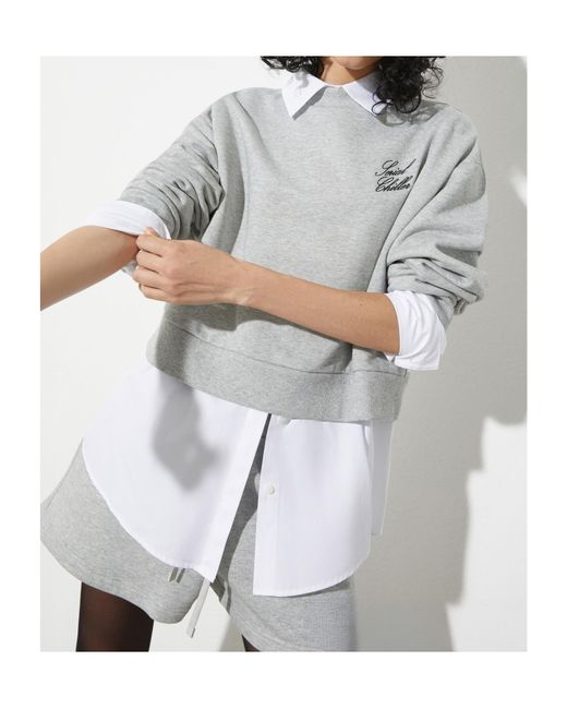 MAX&Co. Gray Long Sleeve Sweatshirt