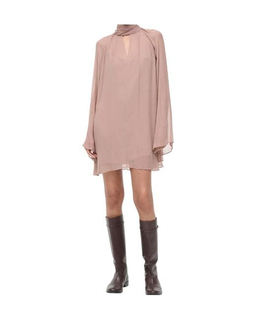 Staud Pink Esther Mini Dress