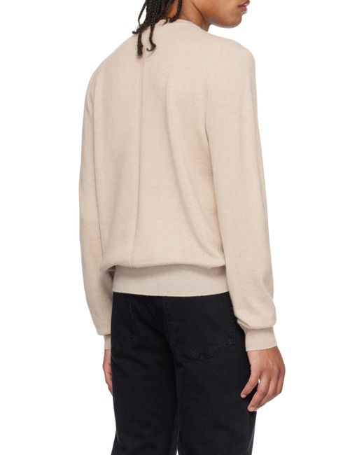 The Row White Benji Long-Sleeved Pullover for men