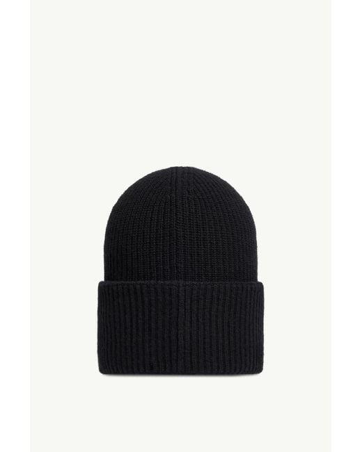 Moncler Black Wool Beanie