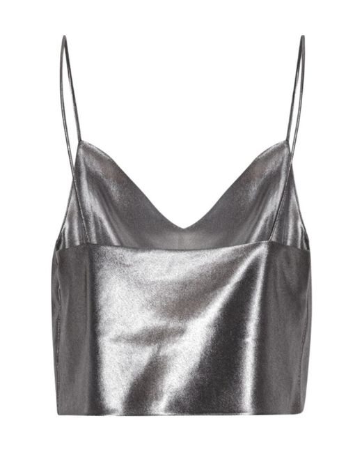 ROTATE BIRGER CHRISTENSEN Gray Sleeveless Tops