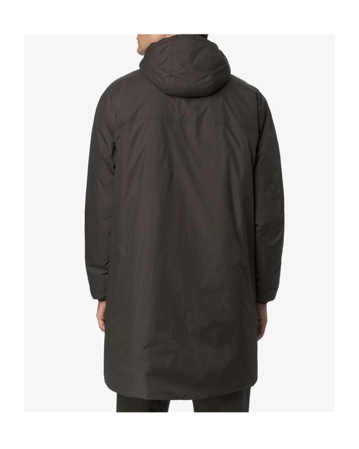 K-Way Brown Le Vrai 4.0 Teddy Hooded Jacket for men