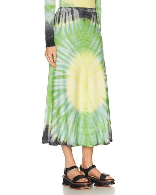 Gabriela Hearst Green Midi Skirt