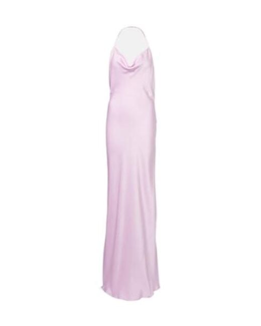 Stella McCartney Pink Envers Satin Slip Dress