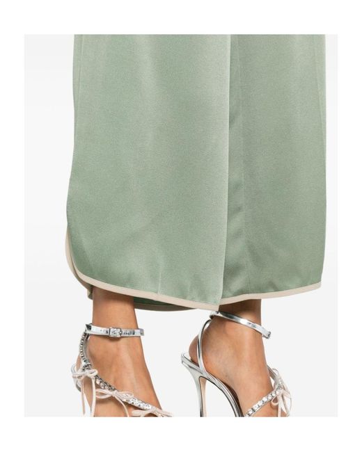 Forte_forte Green Cropped Trousers