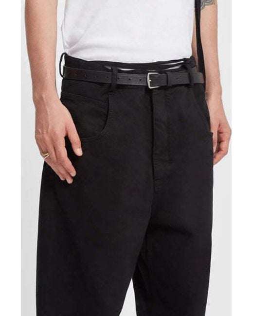 Ann Demeulemeester White Willow Belt for men