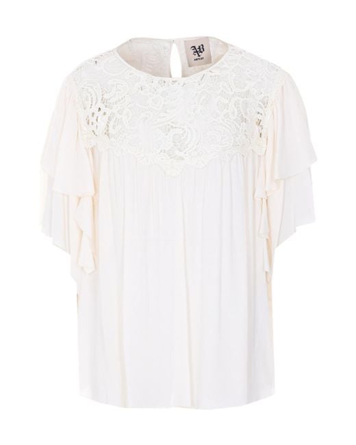 Aniye By White Jela Ruffled Blouse