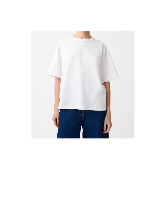 Studio Nicholson White Crew Neck Short-Sleeved T-Shirt