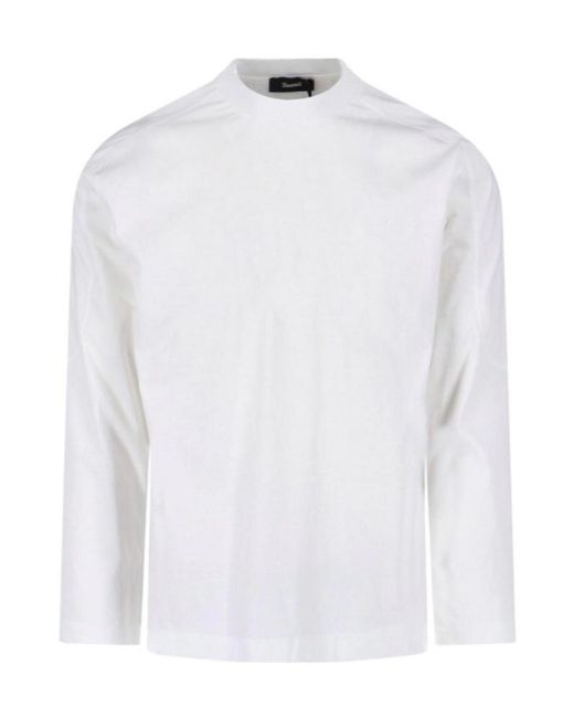 Herno White Laminar Interlock Long-Sleeved T-Shirt for men