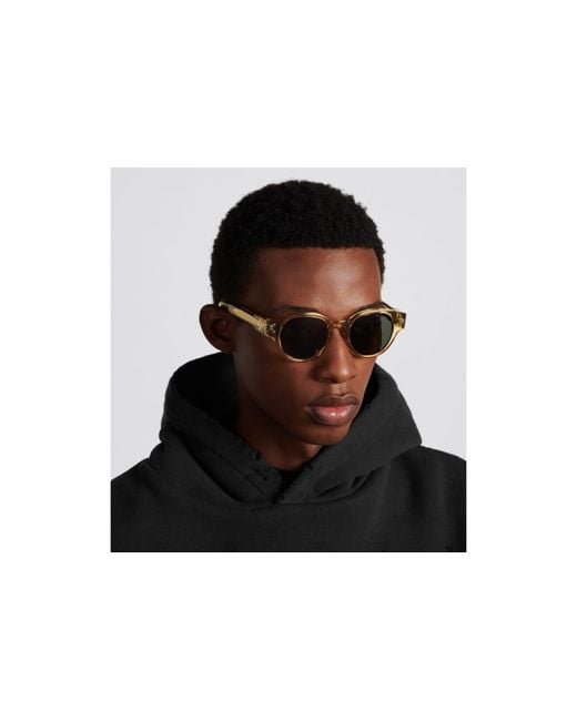 Dior Green Eyewear Round Frame Sunglasses for men