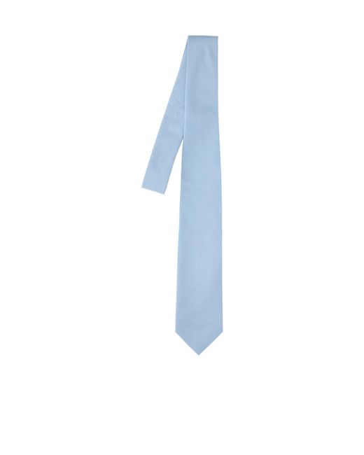 Auralee Blue Pointed Tie for men