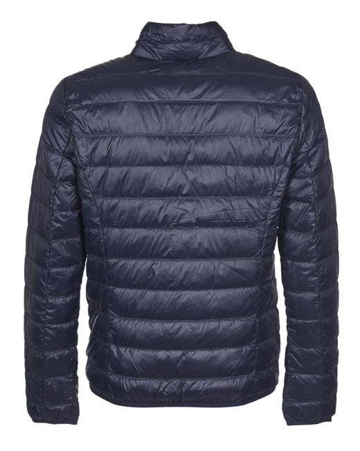 EA7 Blue Zipped Padded Jacket for men