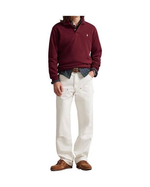 Polo Ralph Lauren Red Long-Sleeve Polo Shirt for men