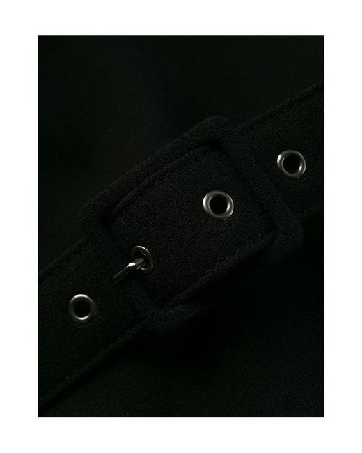 Givenchy Black Structured Belted Mini Dress