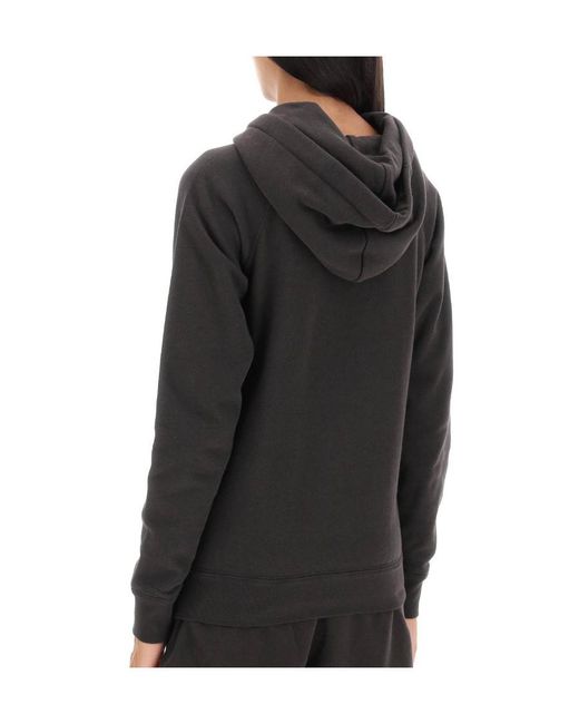 Isabel Marant Black Isabel Marant Étoile Logo-Printed Drawstring Hoodie