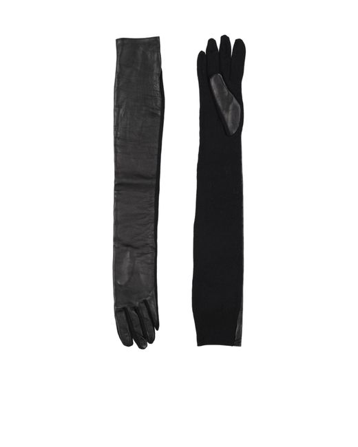 Maison Margiela Black Shearling Gloves